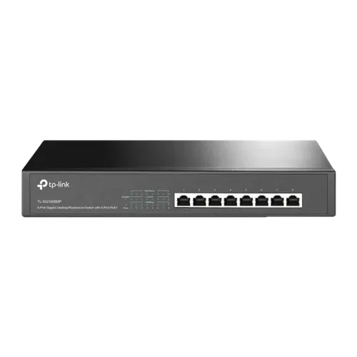 מתג 8-Port Gigabit Desktop/Rackmount Switch with 8-Port PoE+ מבית TP-LINK