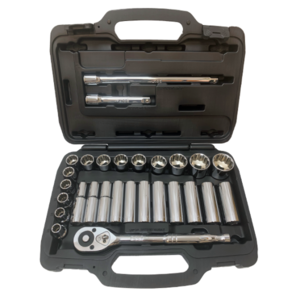 סט בוקסות מקצועי 28 חלקים קנה חצי אינץ - BOLT SWS1228 CRV