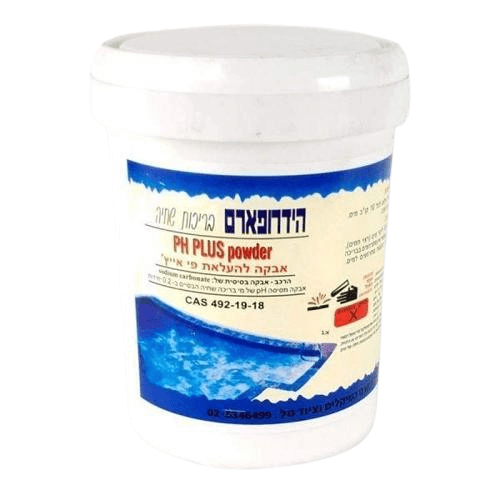 Ph Plus – אבקה להעלאת ה-PH במים 1 ק”ג (סודה אש)