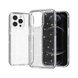 כיסוי PureGear DualTek Slim iPhone 14 Pro שקוף נצנץ