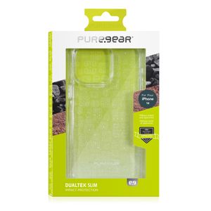 כיסוי PureGear DualTek Slim iPhone 14 Pro שקוף נצנץ