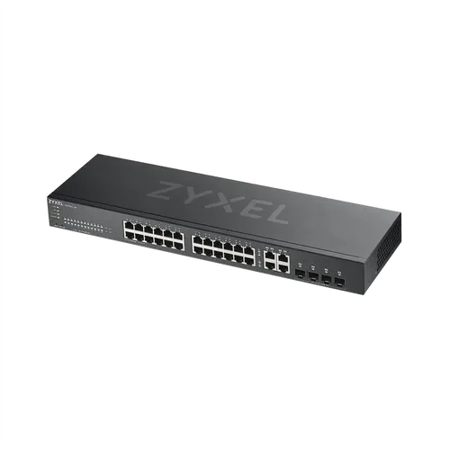 מתג מנוהל 28 פורטים +Zyxel GS1920-24HPv2 PoE