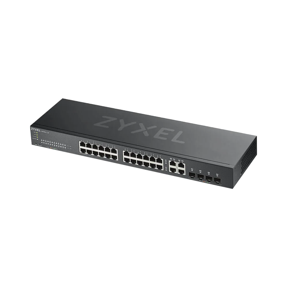 מתג מנוהל 28 פורטים +Zyxel GS1920-24HPv2 PoE