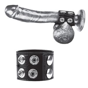 טבעת זקפה 3.8 ס"מ עם חובק לאשכים Cockring With Ball Strap