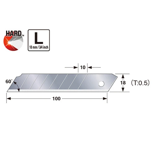 להב LCB50 לסכינים רחבים דגמים LC500/501  TAJIMA אריזה משתלמת