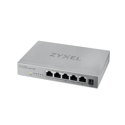 מתג מתכתי 5 פורטים 2.5G ‏‎ MG-105‎‏‏‏‏Zyxel
