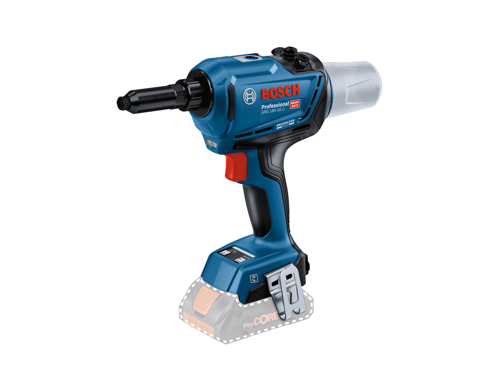 גוף אקדח ניטים נטען בוש BOSCH GRG 18V-16C (גוף בלבד)
