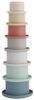 מגדל כוסות צבעוניות מסיליקון - פסטל