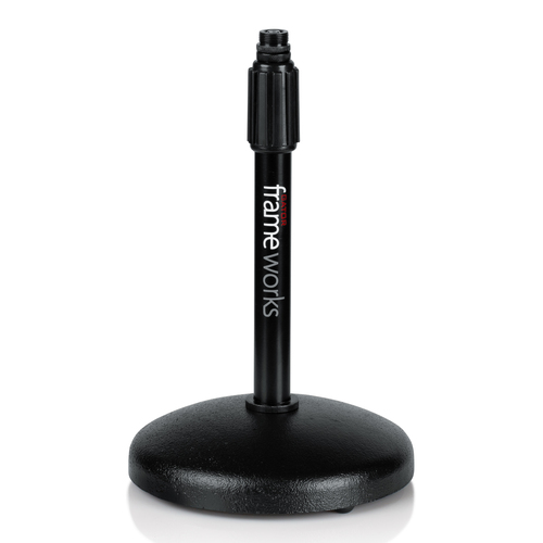 סטנד למיקרופון שולחני GATOR GFW-MIC-0501 Round Base Desktop Mic Stand