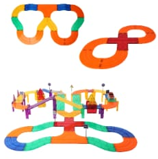 סט תוספת למסלול מכוניות 15 חלקים PLAYMAGER