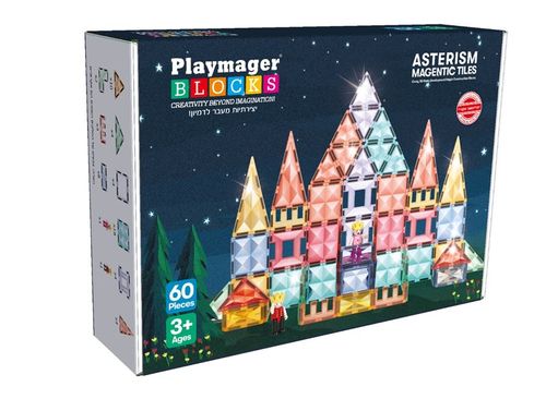 60 חלקים דגם יהלומים יוקרתי PLAYMAGER