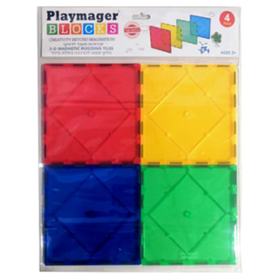 4 ריבועים גדולים PLAYMAGER
