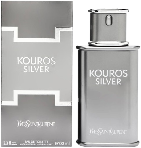 Yves Saint Laurent Kouros Silver 100ML EDT איב סאן לורן קורוס סילבר לגבר