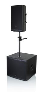 מעמד לרמקול על סאב עם מנואלה GATOR GFWSPKSUBCRNK Crank-operated Sub Pole
