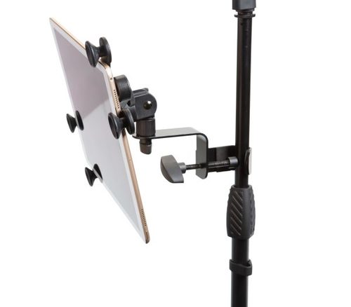 מחזיק לטבלט על סטנד מיקרופון GATOR GFW-TABLET1000 tablet clamping mount