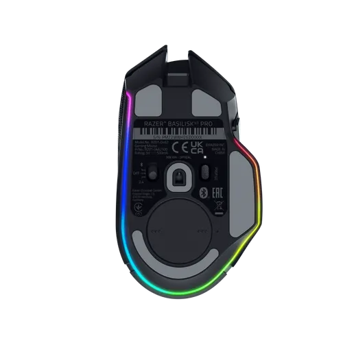 תחתית עכבר גיימינג Razer Basilisk V3 Pro עם חיישן Focus Pro 30K