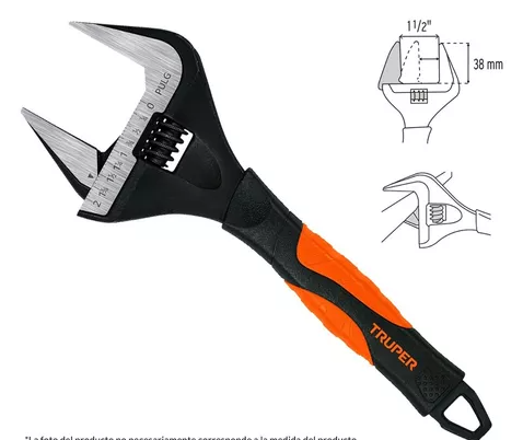 מפתח שוודי 6'' פתיחה רחבה 101033 TRUPER