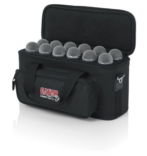 נרתיק ל 12 מיקרופונים GATOR GM-12B Padded Bag