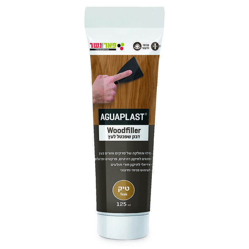 דבק שפכטל לעץ טיק שפופרת AGUAPLAST