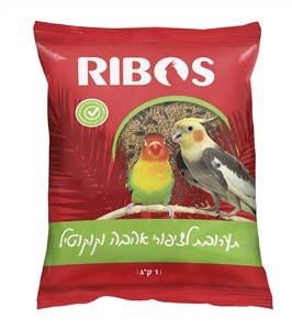 ריבוס ציפורי אהבה וקוקוטיל תערובת - 1 קילו