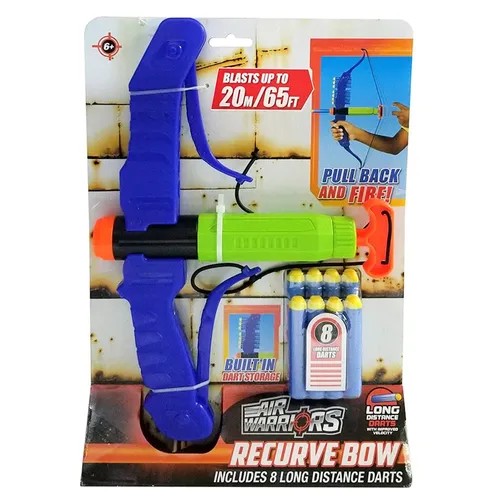 קשת חצים RECURVE BOW עם 8 חיצים ארוכי טווח עד 20 מ'