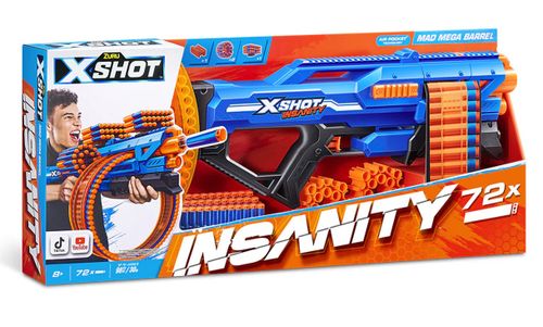 רובה משחק ענק לילדים עם מחסנית שרשור ו 72 חיצי ספוג - MAD MEGA BARREL