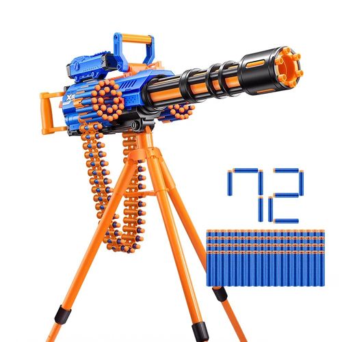 מכונת יריה חשמלית לחיצי ספוג לילדים עם חצובה, מחסנית שרשור ו 72 חיצי ספוג - MOTORIZED RAGE FIRE