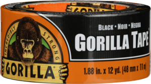 גורילה סרט הדבקה/חבלה שחור 48 מ"מ, 11 מ' Gorilla Glue