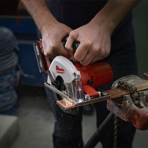 מסור עגול למתכת 18V ליתיום ערכה עם 2 סוללות 4 אמפר