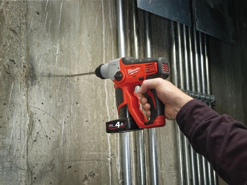 פטישון נטען 12V ערכה עם 2 סוללות 4 אמפר