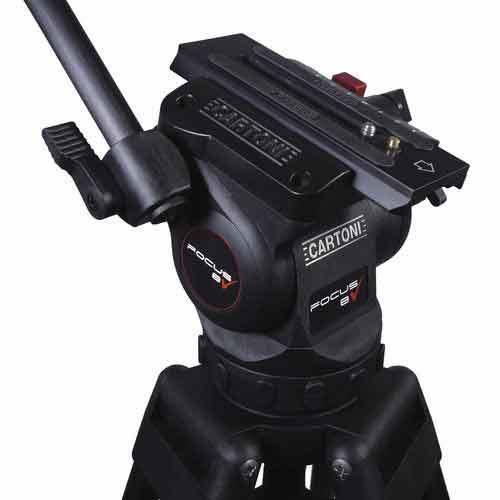 קיט חצובת אלומיניום עם ראש וידאו Cartoni Focus 8 SDS System רשמי