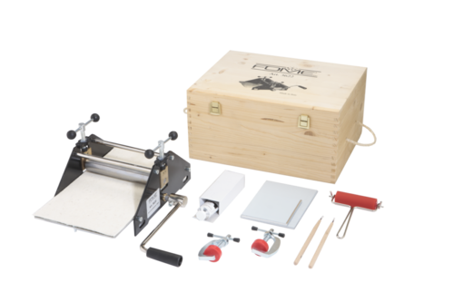 ערכה לימודית לתחריט ETCHING KIT בקופסת עץ