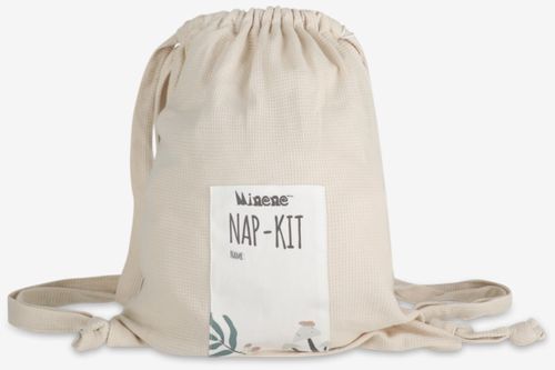 NAP KIT - סט שינה לגן הכולל סדין ושמיכה בתיק בד - ורוד בהיר