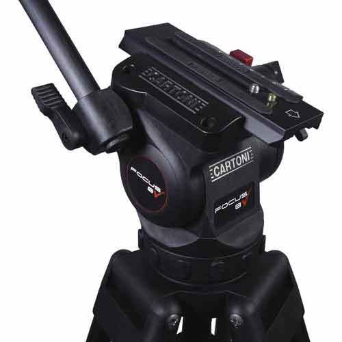 קיט חצובת סיבי פחמן עם ראש וידאו Cartoni Focus 8SDS System רשמי