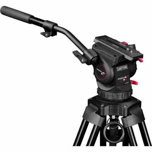 קיט חצובת סיבי פחמן עם ראש וידאו Cartoni Focus 8SDS System רשמי