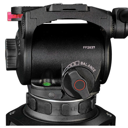 קיט חצובת עם ראש וידאו Cartoni Focus 10 Red Lock System רשמי
