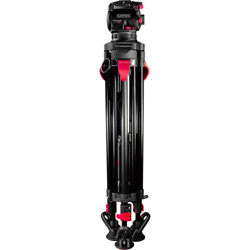 קיט חצובת עם ראש וידאו Cartoni Focus 10 Red Lock System רשמי
