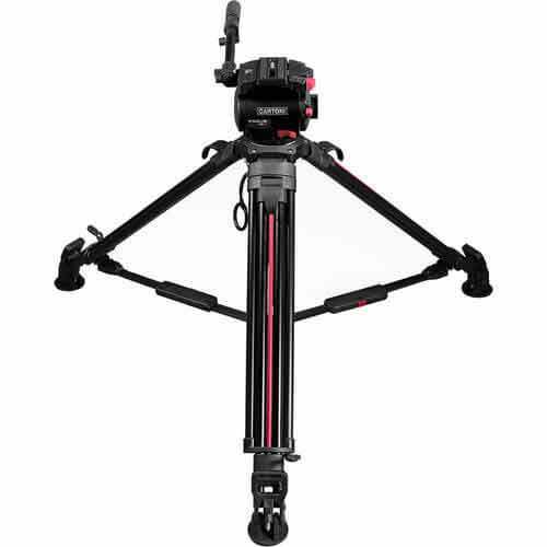 קיט חצובת סיבי פחמן עם ראש וידאו Cartoni Focus 10 SDS רשמי