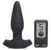 פלאג אנאלי פולסר עם שלט רחוק 25X Pulsing & Vibrating Silicone Plug W- LCD Remote