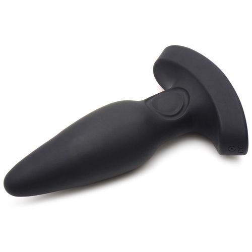 פלאג אנאלי פולסר עם שלט רחוק 25X Pulsing & Vibrating Silicone Plug W- LCD Remote