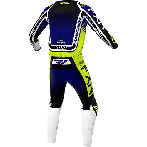 חליפת רכיבה FXR CLUTCH PRO כחול\צהוב\לבן