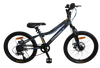 אופני הרים לילדים קונקט MTB במידה "20 עם 6 הילוכים, בלמי דיסק ובולם זעזועים קדמי - אפור/כחול