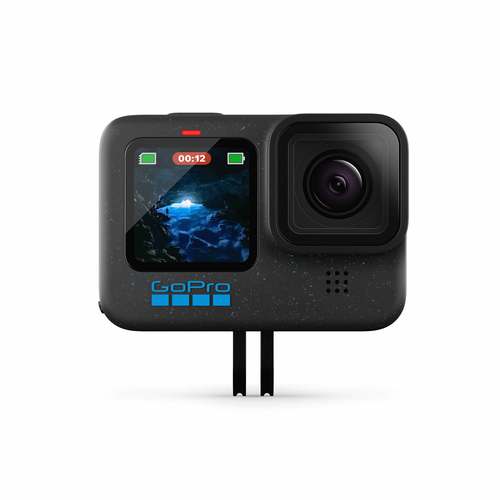 GoPro Hero 12 Black תצוגה קדמית עם תפס לאביזרים