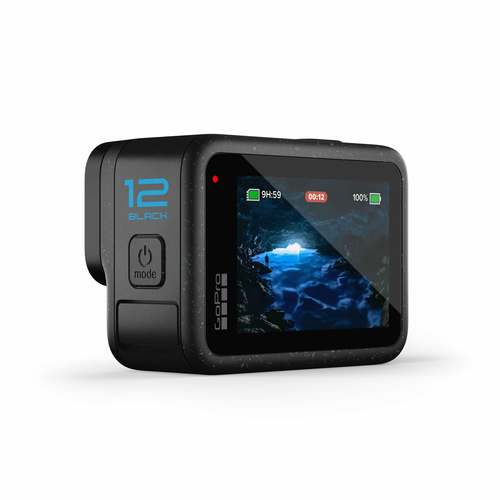 GoPro Hero 12 Black תצוגה אחורית אלכסונית