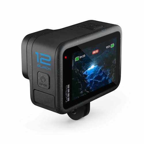 GoPro Hero 12 Black תצוגה אחורית אלכסונית