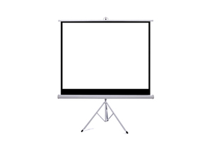  מסך הקרנה עם סטנד MTS244 מבית ATLASTAND
