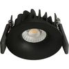 שקוע מיני עגול שחור 8W 3000K BridgeLux CRI90 