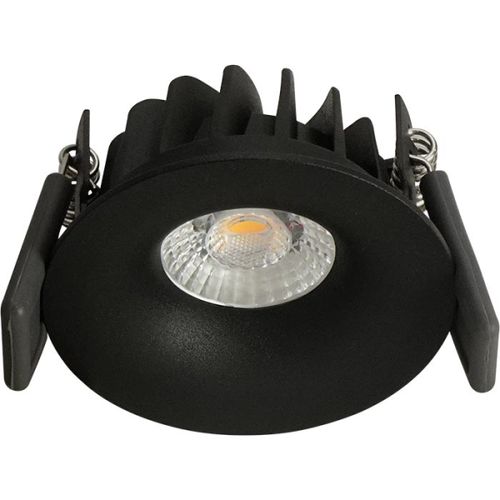שקוע מיני עגול שחור 8W 3000K BridgeLux CRI90  יורולוקס 
