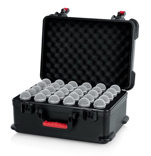 ארגז ל 30 מיקרופונים וכבלים GATOR GTSA-MIC30 Polyethylene