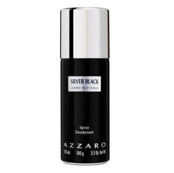 Silver Black Azzaro Pour Homme Deodorant 150ML
